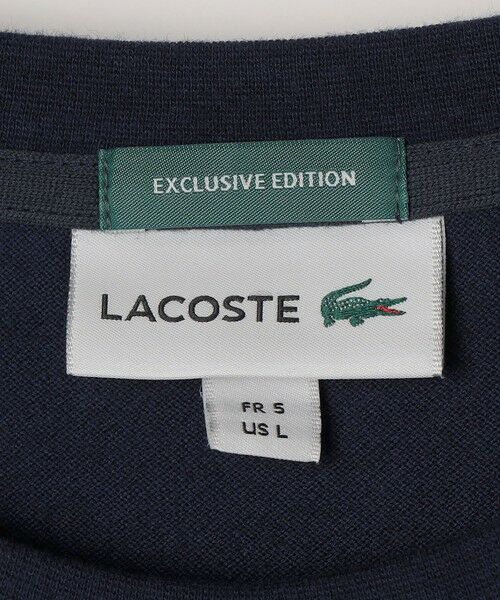 SHIPS / シップス Tシャツ | 【SHIPS any別注】LACOSTE: ワンポイント ロゴ ピケ クルーネック Tシャツ 26SS◆ | 詳細20