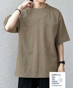 SHIPS / シップス Tシャツ | SHIPS any:〈接触冷感/ストレッチ〉360° THE CIRCLE STRETCH リネン ミックス スピンドル Tシャツ(セットアップ対応)◆