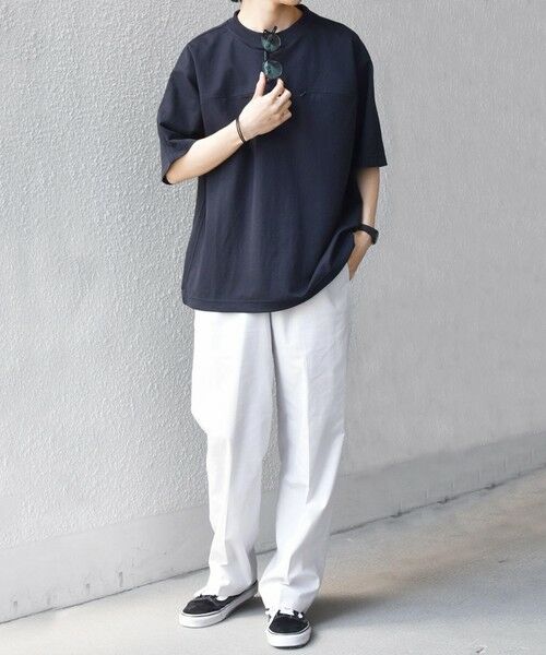 SHIPS / シップス Tシャツ | SHIPS any:〈接触冷感/ストレッチ〉360° THE CIRCLE STRETCH リネン ミックス スピンドル Tシャツ(セットアップ対応)◆ | 詳細18