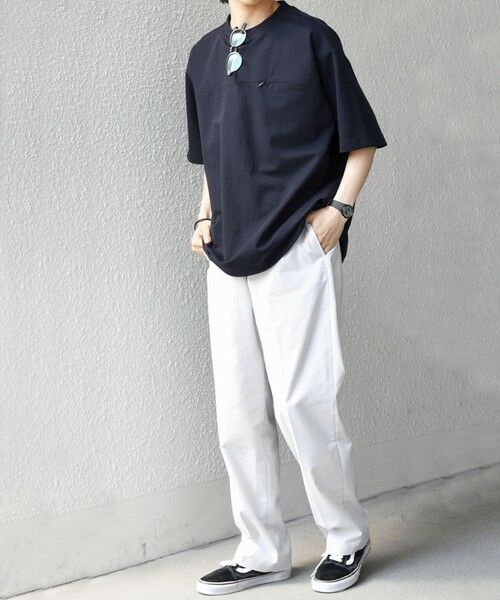 SHIPS / シップス Tシャツ | SHIPS any:〈接触冷感/ストレッチ〉360° THE CIRCLE STRETCH リネン ミックス スピンドル Tシャツ(セットアップ対応)◆ | 詳細19