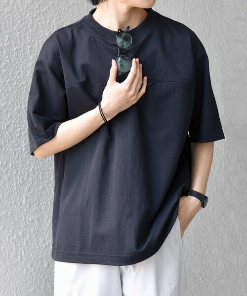 SHIPS / シップス Tシャツ | SHIPS any:〈接触冷感/ストレッチ〉360° THE CIRCLE STRETCH リネン ミックス スピンドル Tシャツ(セットアップ対応)◆ | 詳細20