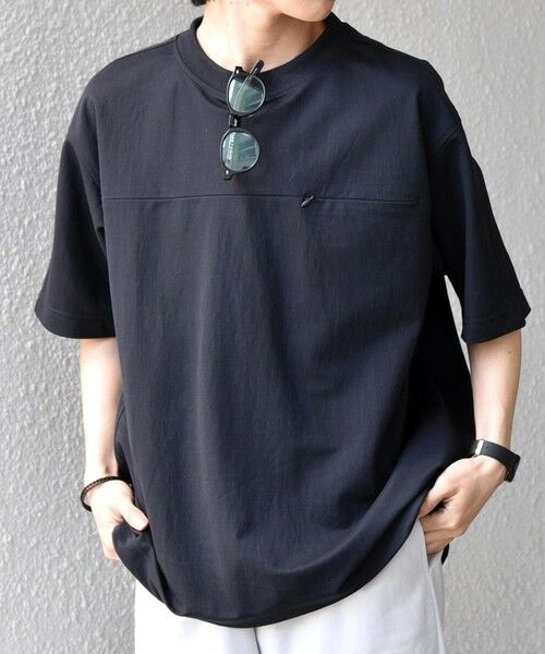 SHIPS / シップス Tシャツ | SHIPS any:〈接触冷感/ストレッチ〉360° THE CIRCLE STRETCH リネン ミックス スピンドル Tシャツ(セットアップ対応)◆ | 詳細21