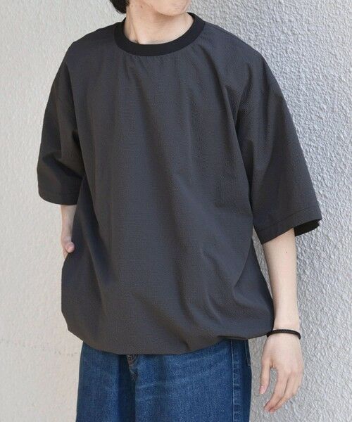 SHIPS / シップス Tシャツ | SHIPS any:〈撥水/軽量/ストレッチ〉SOLOTEX(R) シアサッカー スピンドル Tシャツ 26SS◆ | 詳細3