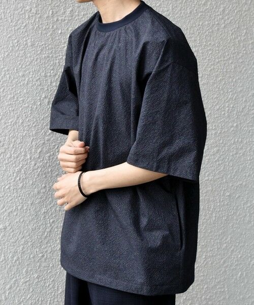 SHIPS / シップス Tシャツ | SHIPS any:〈撥水/軽量/ストレッチ〉SOLOTEX(R) シアサッカー スピンドル Tシャツ 26SS◆ | 詳細24