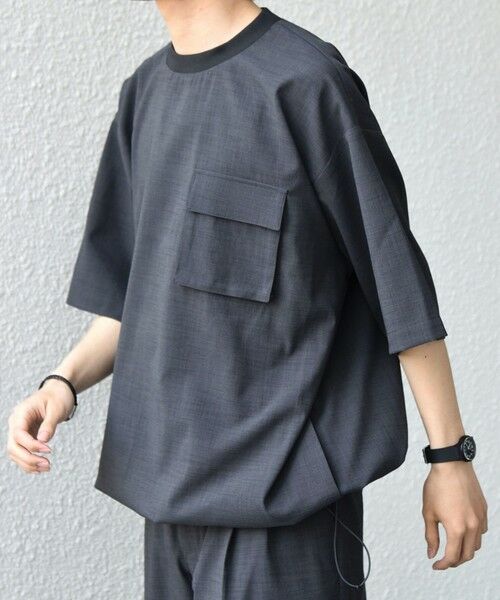 SHIPS / シップス Tシャツ | SHIPS any:〈通気性/遮熱/吸水速乾〉CALCULO(R) サマー トロピカル スピンドル ポケット シャツ(セットアップ対応)26SS◆ | 詳細4