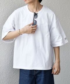 SHIPS / シップス Tシャツ | 【SHIPS any別注】RUSSELL ATHLETIC:〈吸水速乾/抗菌防臭〉Dri-Power(R) フットボール Tシャツ◆