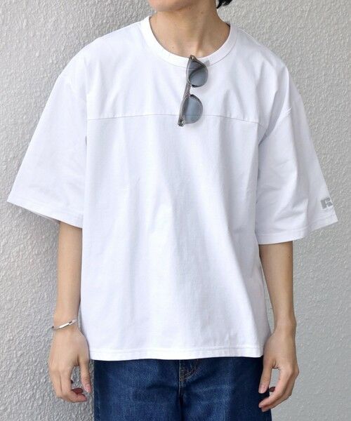 SHIPS / シップス Tシャツ | 【SHIPS any別注】RUSSELL ATHLETIC:〈吸水速乾/抗菌防臭〉Dri-Power(R) フットボール Tシャツ◆ | 詳細3