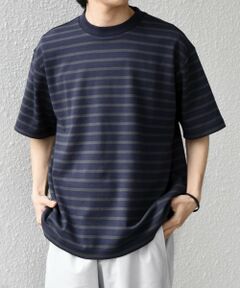 SHIPS / シップス Tシャツ | SHIPS any:〈洗濯機可能〉デザイン リブ ベーシック ボーダー Tシャツ◆