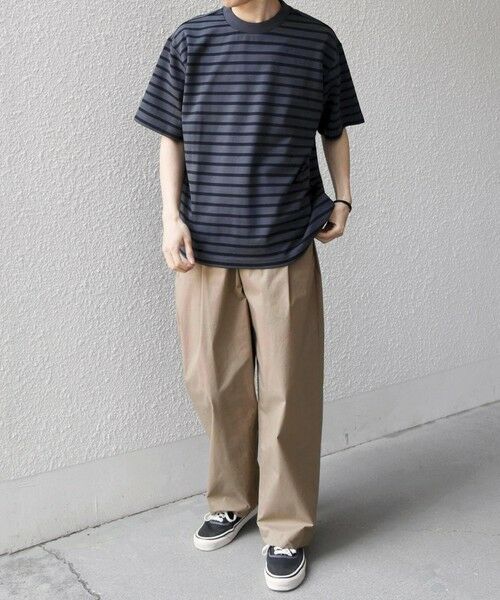 SHIPS / シップス Tシャツ | SHIPS any:〈洗濯機可能〉デザイン リブ ベーシック ボーダー Tシャツ◆ | 詳細8