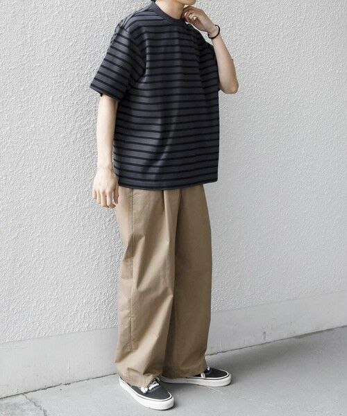 SHIPS / シップス Tシャツ | SHIPS any:〈洗濯機可能〉デザイン リブ ベーシック ボーダー Tシャツ◆ | 詳細9