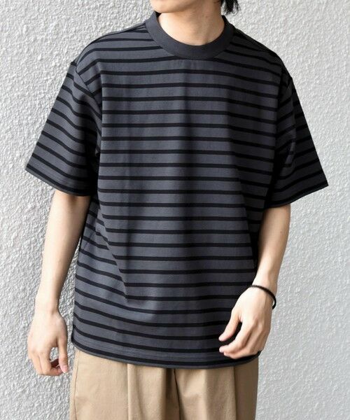 SHIPS / シップス Tシャツ | SHIPS any:〈洗濯機可能〉デザイン リブ ベーシック ボーダー Tシャツ◆ | 詳細11