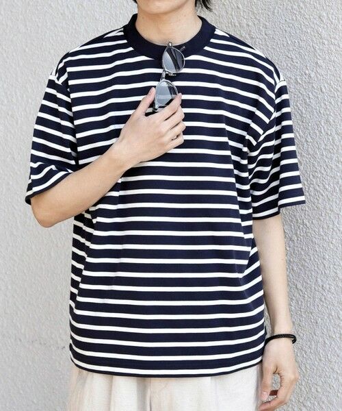 SHIPS / シップス Tシャツ | SHIPS any:〈洗濯機可能〉デザイン リブ ベーシック ボーダー Tシャツ◆ | 詳細22