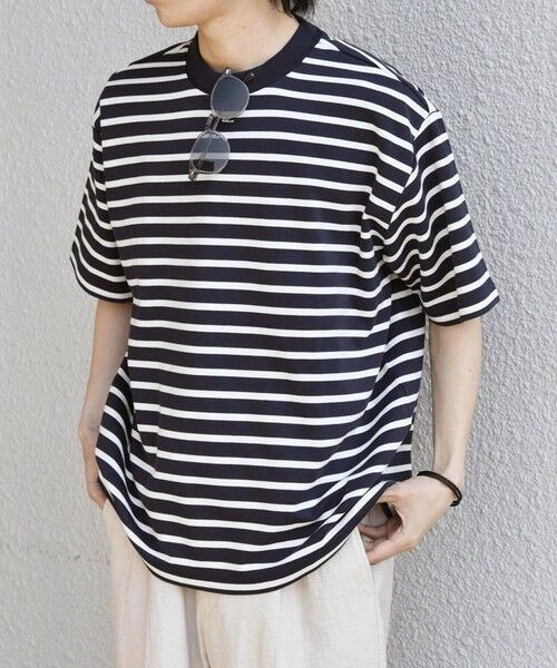 SHIPS / シップス Tシャツ | SHIPS any:〈洗濯機可能〉デザイン リブ ベーシック ボーダー Tシャツ◆ | 詳細23