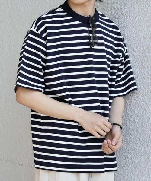 SHIPS / シップス Tシャツ | SHIPS any:〈洗濯機可能〉デザイン リブ ベーシック ボーダー Tシャツ◆ | 詳細24