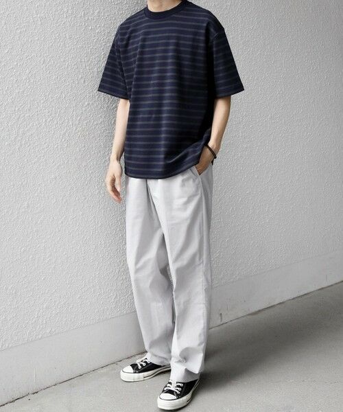 SHIPS / シップス Tシャツ | SHIPS any:〈洗濯機可能〉デザイン リブ ベーシック ボーダー Tシャツ◆ | 詳細27