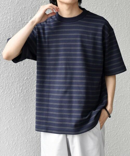 SHIPS / シップス Tシャツ | SHIPS any:〈洗濯機可能〉デザイン リブ ベーシック ボーダー Tシャツ◆ | 詳細29