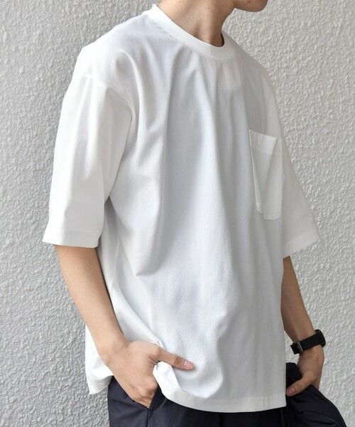 SHIPS / シップス Tシャツ | SHIPS any: SOLOTEX(R) バックピケ リラックス ポケット付き ショートリーブ Tシャツ 26SS◇ | 詳細10
