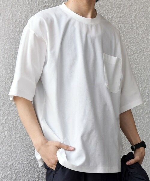 SHIPS / シップス Tシャツ | SHIPS any: SOLOTEX(R) バックピケ リラックス ポケット付き ショートリーブ Tシャツ 26SS◇ | 詳細7