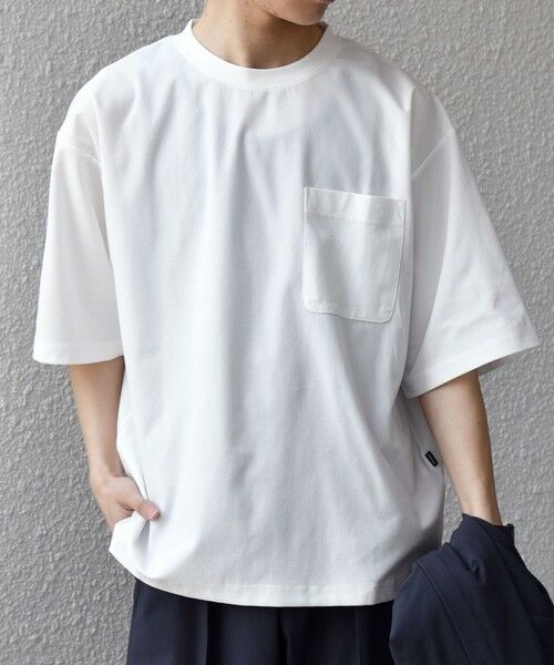 SHIPS / シップス Tシャツ | SHIPS any: SOLOTEX(R) バックピケ リラックス ポケット付き ショートリーブ Tシャツ 26SS◇ | 詳細8