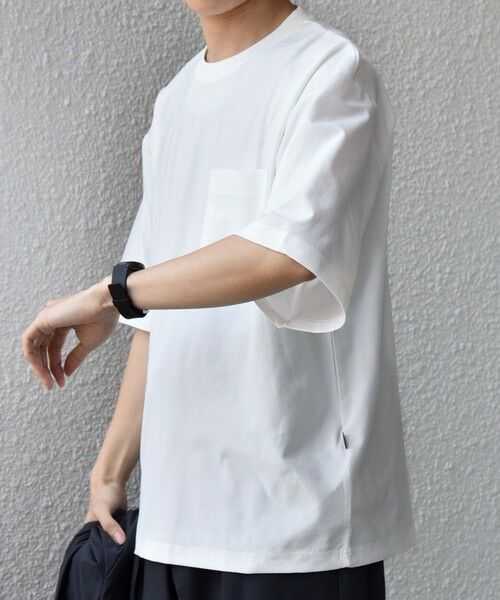 SHIPS / シップス Tシャツ | SHIPS any: SOLOTEX(R) バックピケ リラックス ポケット付き ショートリーブ Tシャツ 26SS◇ | 詳細9