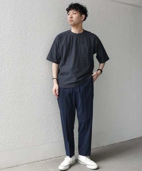 SHIPS / シップス Tシャツ | SHIPS any: SOLOTEX(R) バックピケ リラックス ポケット付き ショートリーブ Tシャツ 26SS◇ | 詳細18