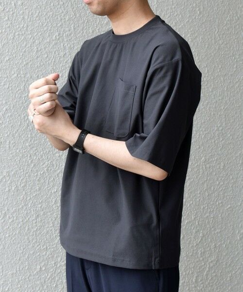 SHIPS / シップス Tシャツ | SHIPS any: SOLOTEX(R) バックピケ リラックス ポケット付き ショートリーブ Tシャツ 26SS◇ | 詳細21