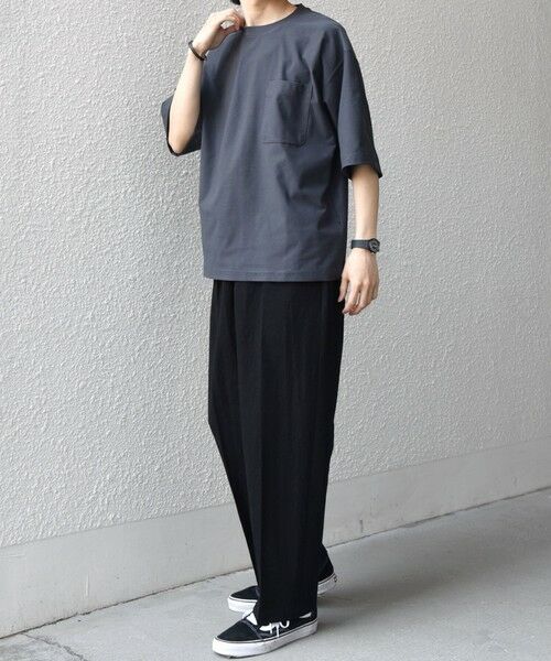 SHIPS / シップス Tシャツ | SHIPS any: SOLOTEX(R) バックピケ リラックス ポケット付き ショートリーブ Tシャツ 26SS◇ | 詳細22