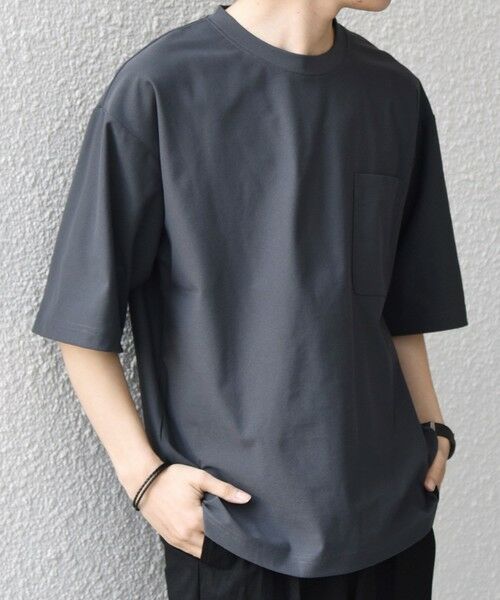 SHIPS / シップス Tシャツ | SHIPS any: SOLOTEX(R) バックピケ リラックス ポケット付き ショートリーブ Tシャツ 26SS◇ | 詳細27