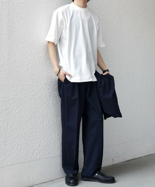 SHIPS / シップス Tシャツ | SHIPS any: SOLOTEX(R) バックピケ スロープネック ジャケット Tシャツ 26SS◆ | 詳細2