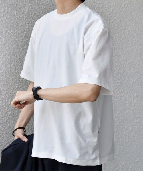 SHIPS / シップス Tシャツ | SHIPS any: SOLOTEX(R) バックピケ スロープネック ジャケット Tシャツ 26SS◆ | 詳細4