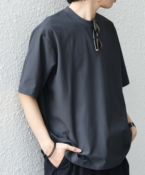 SHIPS / シップス Tシャツ | SHIPS any: SOLOTEX(R) バックピケ スロープネック ジャケット Tシャツ 26SS◆ | 詳細12