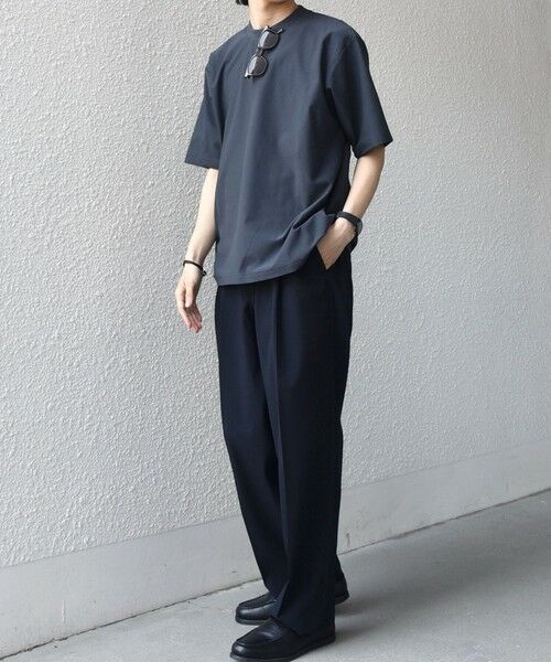 SHIPS / シップス Tシャツ | SHIPS any: SOLOTEX(R) バックピケ スロープネック ジャケット Tシャツ 26SS◆ | 詳細8