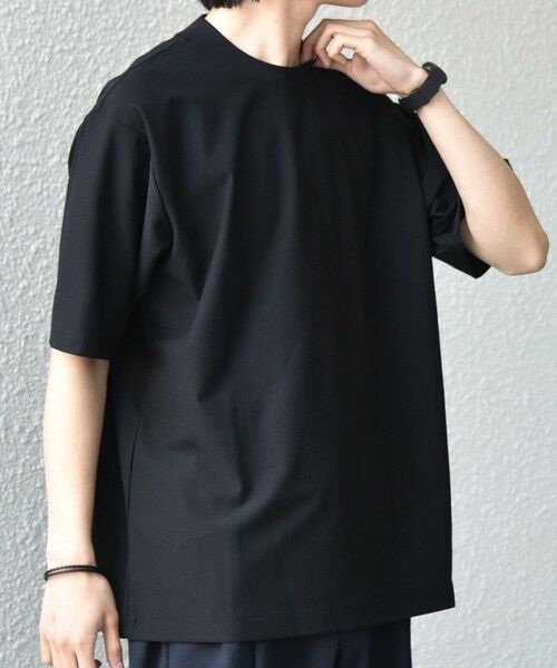 SHIPS / シップス Tシャツ | SHIPS any: SOLOTEX(R) バックピケ スロープネック ジャケット Tシャツ 26SS◆ | 詳細25