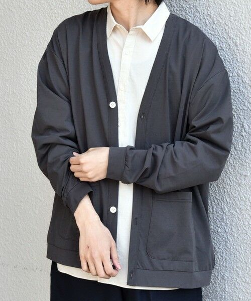 SHIPS / シップス カーディガン・ボレロ | SHIPS any:〈遮熱〉SOLAMENT(R) リラックス ポケット Vネック カーディガン◆ | 詳細3