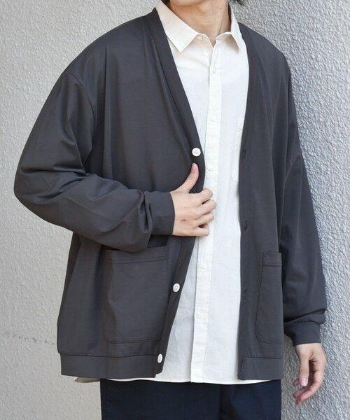 SHIPS / シップス カーディガン・ボレロ | SHIPS any:〈遮熱〉SOLAMENT(R) リラックス ポケット Vネック カーディガン◆ | 詳細5