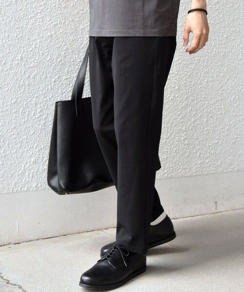 SHIPS / シップス その他パンツ | 【WEB限定】SHIPS any:〈吸水速乾/ストレッチ〉AIR FLEXION スリム ストレッチ イージー パンツ◆（ブラック）