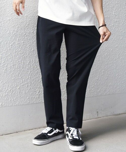 SHIPS / シップス その他パンツ | 【WEB限定】SHIPS any:〈吸水速乾/ストレッチ〉AIR FLEXION スリム ストレッチ イージー パンツ◆（ネイビー）
