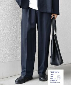 SHIPS / シップス その他パンツ | SHIPS any:〈接触冷感/ストレッチ〉360° THE CIRCLE STRETCH リネン ミックス センタークリース イージーパンツ(セットアップ対応)◆