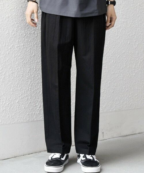 SHIPS / シップス その他パンツ | SHIPS any:〈接触冷感/ストレッチ〉360° THE CIRCLE STRETCH リネン ミックス センタークリース イージーパンツ(セットアップ対応)◆ | 詳細3