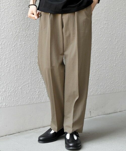 SHIPS / シップス その他パンツ | SHIPS any:〈接触冷感/ストレッチ〉360° THE CIRCLE STRETCH リネン ミックス センタークリース イージーパンツ(セットアップ対応)◆ | 詳細9