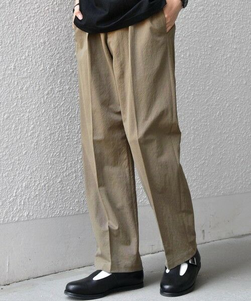 SHIPS / シップス その他パンツ | SHIPS any:〈接触冷感/ストレッチ〉360° THE CIRCLE STRETCH リネン ミックス センタークリース イージーパンツ(セットアップ対応)◆ | 詳細10