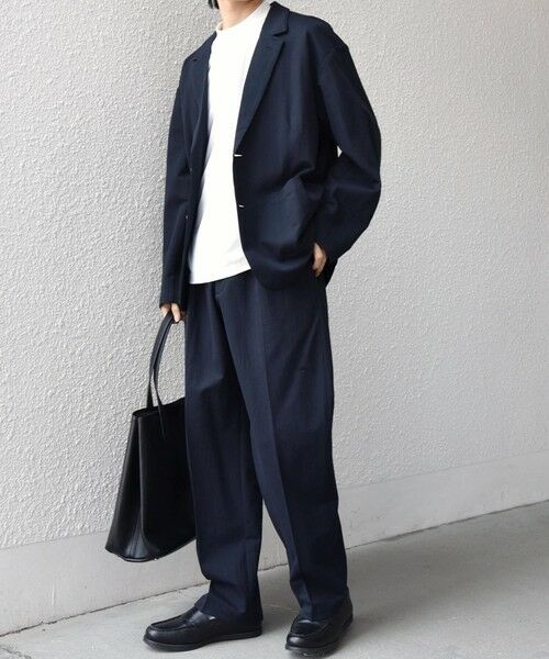 SHIPS / シップス その他パンツ | SHIPS any:〈接触冷感/ストレッチ〉360° THE CIRCLE STRETCH リネン ミックス センタークリース イージーパンツ(セットアップ対応)◆ | 詳細15