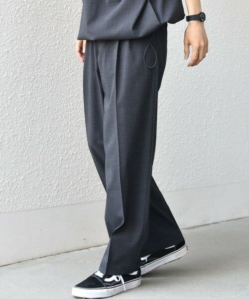 SHIPS / シップス その他パンツ | SHIPS any:〈通気性/遮熱/吸水速乾〉CALCULO(R) サマー トロピカル 2タック イージー パンツ(セットアップ対応)26SS◆ | 詳細4