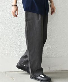 SHIPS / シップス その他パンツ | SHIPS any: ライト メッシュ デニム 1タック リラックス パンツ (セットアップ対応)◆