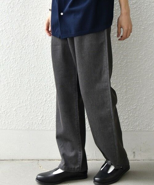 SHIPS / シップス その他パンツ | SHIPS any: ライト メッシュ デニム 1タック リラックス パンツ (セットアップ対応)◆ | 詳細4