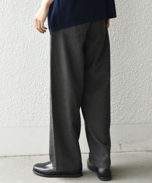 SHIPS / シップス その他パンツ | SHIPS any: ライト メッシュ デニム 1タック リラックス パンツ (セットアップ対応)◆ | 詳細5