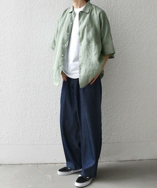 SHIPS / シップス その他パンツ | SHIPS any: ライト メッシュ デニム 1タック リラックス パンツ (セットアップ対応)◆ | 詳細12