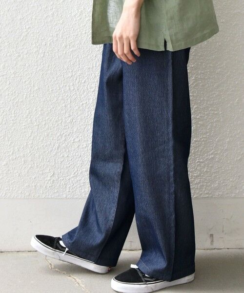 SHIPS / シップス その他パンツ | SHIPS any: ライト メッシュ デニム 1タック リラックス パンツ (セットアップ対応)◆ | 詳細14