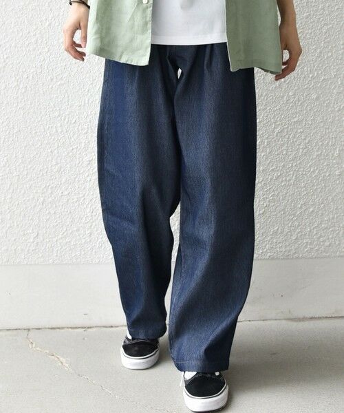 SHIPS / シップス その他パンツ | SHIPS any: ライト メッシュ デニム 1タック リラックス パンツ (セットアップ対応)◆ | 詳細15