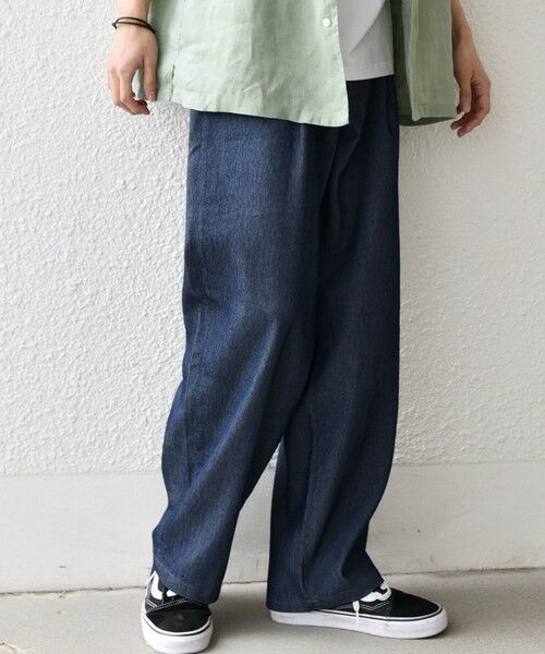 SHIPS / シップス その他パンツ | SHIPS any: ライト メッシュ デニム 1タック リラックス パンツ (セットアップ対応)◆ | 詳細17